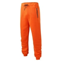 Baggy Hlače za muškarce Solidne boje muške hlače sa zatvaračem sa džepom poteze elastične sportske pantalone zvezni hlače