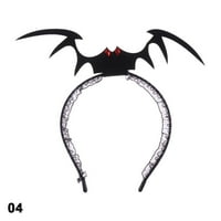 Ženska modna maskarada Gotic Cosplay Party Headwear Devil Horn Hoop čipka Veila Topper Spider Veo Maska za kosu za kosu Noć vještica 04