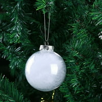 Dianhelloya prozirne božićne kuglice šuplje plastične sjajne diy prazne baubeles za zabavu