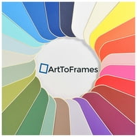 ArttoFrames 8x20 Rouge Custom Mat za okvir za slike s otvorom za 4x16 fotografije. Samo mat, okvir nije