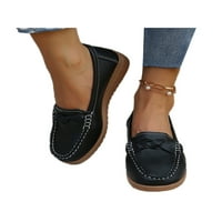 Tenmi ženske vanjske ugodne mokasine mekani klizanje na loaferima Lady Holiday Okrugli prsti s cipelama za cipele