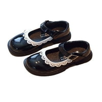 Colisha Girls Flats Comfort haljina cipele Princess Mary Jane Sandale Party Lagana koža cipela za cipele Crna 11c
