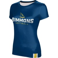 Ženska plava Simmons Univerzitetska majica Softball Majica