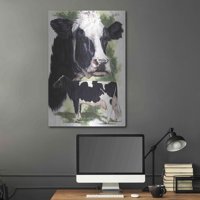 Luxe Metal Art 'Holstein krava' by Barbara Keith, Metalna zida Art, 24 x36