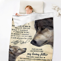 Sretan očevi dnevni krevet pokrivač plišane pokrivač od pokrivača za krevet i kauč
