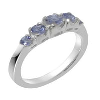 Britanci napravili spektakularni 10k bijeli zlatni prirodni prsten ženskih žena - Opcije veličine - veličina 10.5
