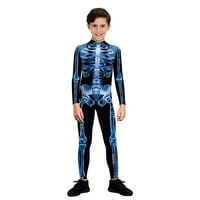 YoHome Dječji Halloween Creative Skeleton Digital Print dječje