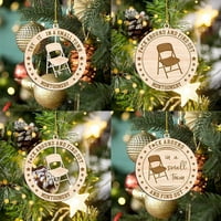 Dengmore Božićne ukrase za zabavu Dizajnirajte prvu godinu kao oredni trener za božićno drvcu Viseći