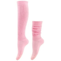 Hanas modne čarape zadebljane vunenu krug muške i ženske čarape tople noge čarape mjehuriće čarape čarape hrpe pile ružičaste jedna veličina
