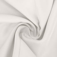 WAVSUF ženske setovi u odjeći Ležerne prilike dugih rukava na dugih rukava i hlače Bijelo odijelo Površine S