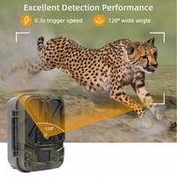 Suntekcam Trail Camera sa WiFi i Bluetooth lovačkom kamerom 36MP 4K sa aplikacijom Niski sjajni noćni vidni igra kamera