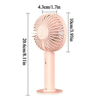 Midsumdr Travel Fan Mini ventilator prijenosni USB ručni ventilatorski ručni ručni prijenosni mini kreativni mali električni ventilator Osobni ventilator Slatka ručna ventilator Vanjski klima uređaj