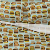 pamučni listovi, kralj set - ljetni hamburger siseri sjemenke sijena Ispiši posteljinu po mjeri od strane kašičice