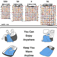 Obmani sločni grafički ispis meka flanel pokrivača za pranje lagane tople plišane deke za kauč na razvlačenje kauč na razvlačenje