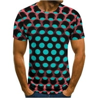 Giligiliso muška majica zasnivanje muške majice 3D unseced apstraktni ispis kratkih rukava okrugli vrat modni casual svakodnevni odmor za odmor Top bluze