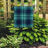 Plavi tradicionalni tartan škotski plaid karirani obrazac retro kolekcija zelena bašta zastava ukrasna