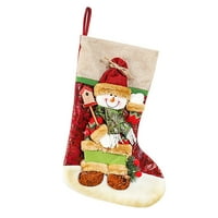 Božićne čarape Big Xmas Čarape Dekoracije Santa Snjegovinski jeleni za ventilaciju za božićne ukrase