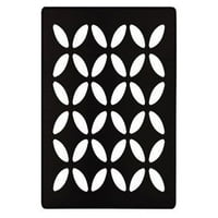 Schluter Kerdi Trg nehrđajućeg čelika - cvjetni dizajn u mat crnoj boji