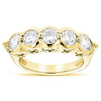 14k okrugli prirodni dijamantski ženski prsten