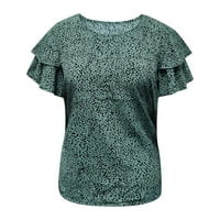 Slobodno vrijeme Ženska majica Žene Ljeto Ležerne prilike Pleased kratki rukav Dot Print Crew Crt Majica Tunic Top