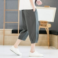 Muški casual capri pants harem labav baggy kratke hlače za obične sportske pantalone za trening