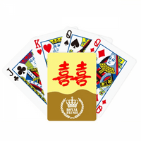 Vjenčane kineske želja Riječi Xi slavi maleal flush poker igračka karta