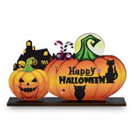 Halloween Drveni ukrasi bundeve trik ili tretirani privjesci Halloween Party Dekoracija za kućna vrata Viseće znakove Dječje igračke