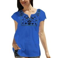 Grafičke majice za žene, ženske modne casual kratkih rukava s kratkim kratkim kratkim vrhovima majica bluza na vrhu