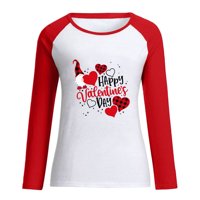 Ženski zaljubljeni za Valentinovo tiskao je dugim rukavima dukserice za bluzu majica Hot8SL4869170