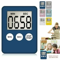 Boje super tanki LCD digitalni ekran Kuhinja Kuhanje odbrojavanje kvadratnih brojeva Alarm Magnet Clock Up Timer P6A4