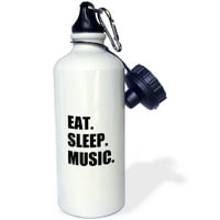 Jedite glazbu za spavanje - zabavni tekst poklon za muzičare DJ-i i muzički ljubitelji OZ Sportska boca za vodu WB-180423-1