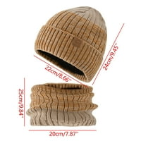 Vanjski vuneni šešir za muškarce i žene Parovi Univerzalni neutralni pleteni šešir plus baršunast gusta topao šešir