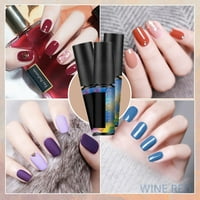 Yolai Color Nail Poljska crna boca puna boja za nokte Specijalni brtvilac pogodan za dame i djevojke Jedinstveni sjajni salon za nokte na bazi vode 10ml