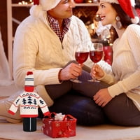 Vjenčane tostiranje flauta kreativna pletena poklopac crvene boce za božićni hotelski restoran Ukras supermarketa crvena boca pokriva boca boce boce boce boce