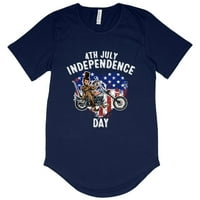 Muška majica za neovisnost sa zakrivljenim rubom - Patriotic