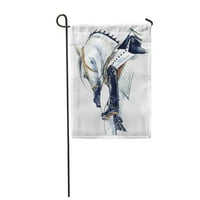 DRESSAGE konjički sportski jahački vodeni dvor djevojka zastava za zastavu DEKORATIVNA FLATNA BANNER
