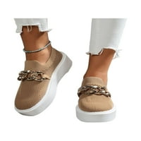 Trowwalk Dame Tenisice Mesh Loafers Platform Stanovi Hodanje Lagane casual cipele Ženske klizanje na Khakiju 5