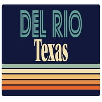 Del Rio Texas Vinil naljepnica za naljepnicu Retro dizajn