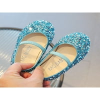 Bellella Deca Flats Haljina za gležnjeve cipele s klizanjem na Mary Jane Sandale Lagana princeza cipela Party Dance Blue 4.5c