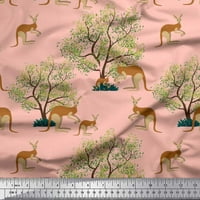 Siamoi svilena tkanina i kenguru za životinje za štampanje od dvorišta široko