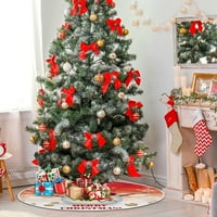 Božićni snjegović zimski Xmas božićna stablo suknja za prostirku za odmor za zabavu Unutarnji vanjski