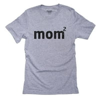 Mama - podignuta na drugu snagu - smiješna matenka matematička siva majica