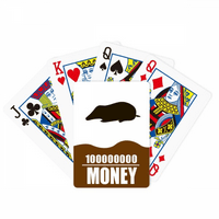 Crna mola životinjska portraterija poker igračka karta smiješna ručna igra