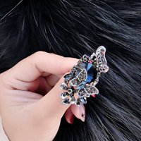 Duhgbne Modni nakit Retro Sapphire & Amethyst Inlay Veličina prstena