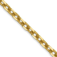 Auriga 14k žuto zlato Otvor ogrlica za kabel za žene za žene
