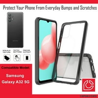 Capsule Case kompatibilan sa Galaxy A 5G [Slatka tanka tanka fit teška muškarci Žene Girly Dizajnirajte zaštitni crni poklopac telefona za Samsung Galaxy A 5G SM-A