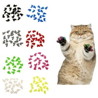 Taize meka plastična šarena mačka kape za nokte za nokte šape za zaštitni poklopac s ljepilom