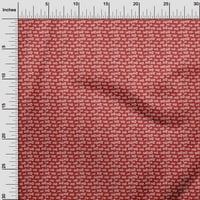 Onuone viskoze Šifon crvene tkanine Božićni zanat projekti Dekor tkanina Štampano dvorištem širom