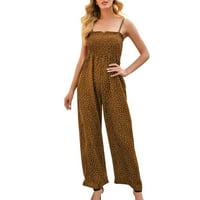 Kombinezon za širok nogu Baycosin za žene 'Spring Andummer Wave Dot Print Cheds Frame labave pantalone
