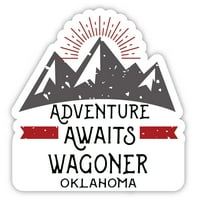 Wagoner Oklahoma suvenir Vinil naljepnica za naljepnicu Avantura čeka dizajn